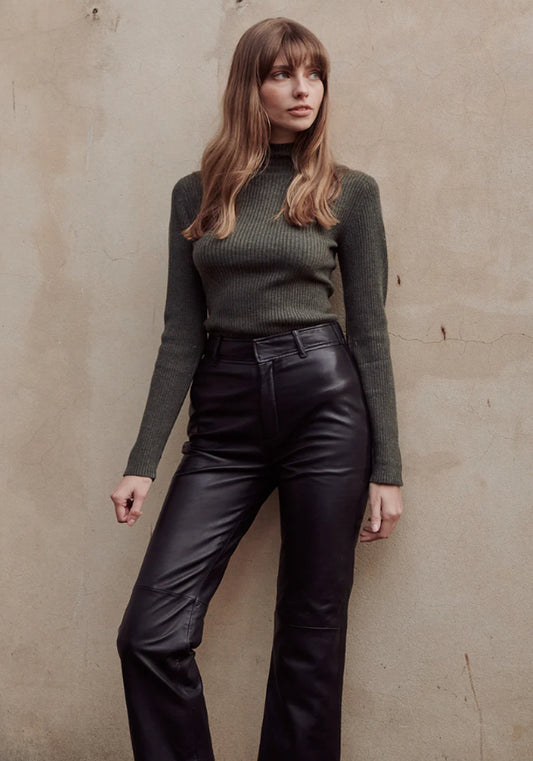 SOFIA IRINA - Leather Pant / Black
