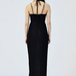 SUBOO - Crystal V-Neck Strappy Dress