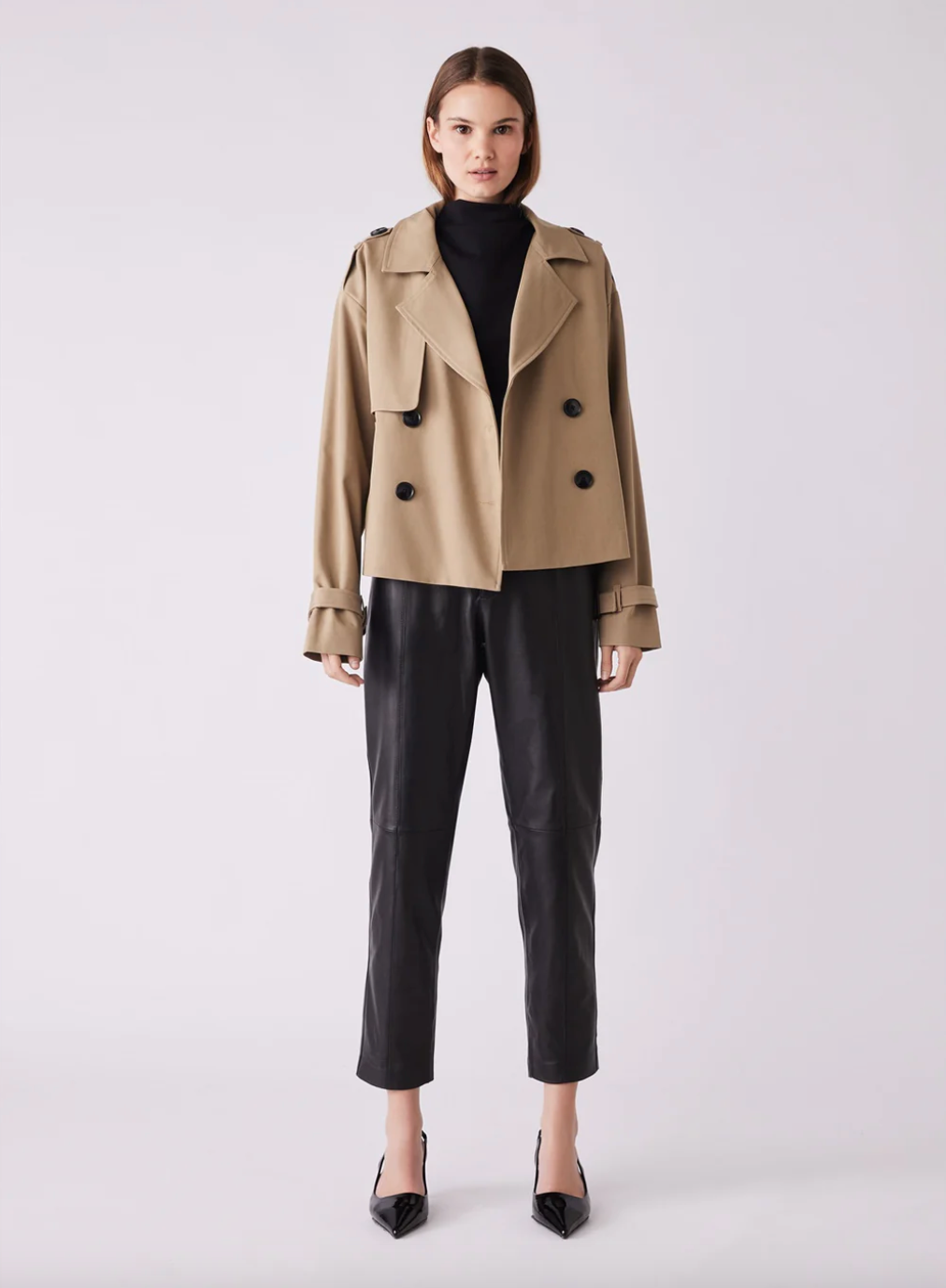 Avenue Cropped Trench / Driftwood