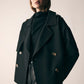 Avenue Cropped Trench / Black