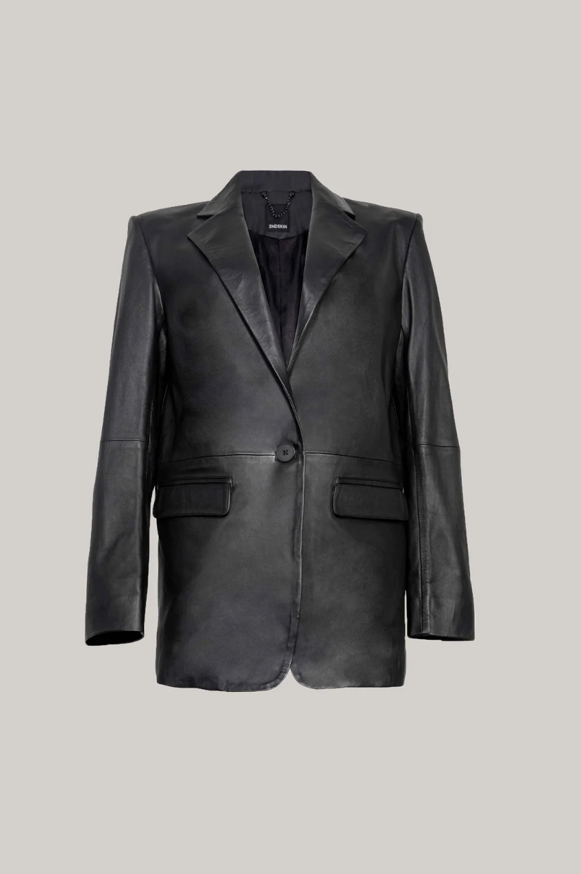 2NDSKIN - Kingston Oversized Leather Blazer