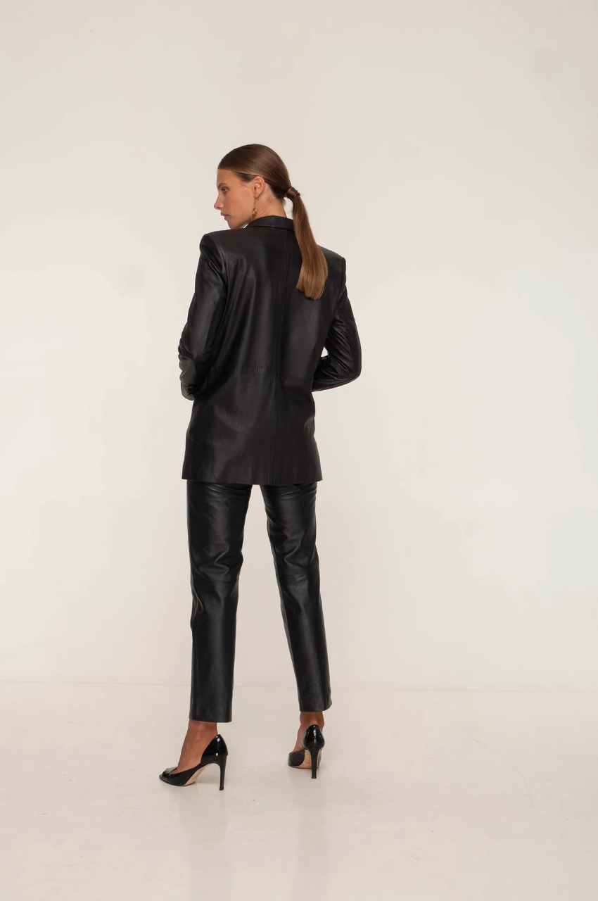 2NDSKIN - Kingston Oversized Leather Blazer